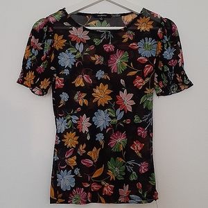 Absolutely stunning beautiful brand new with the tags sheer short sleeve blouse